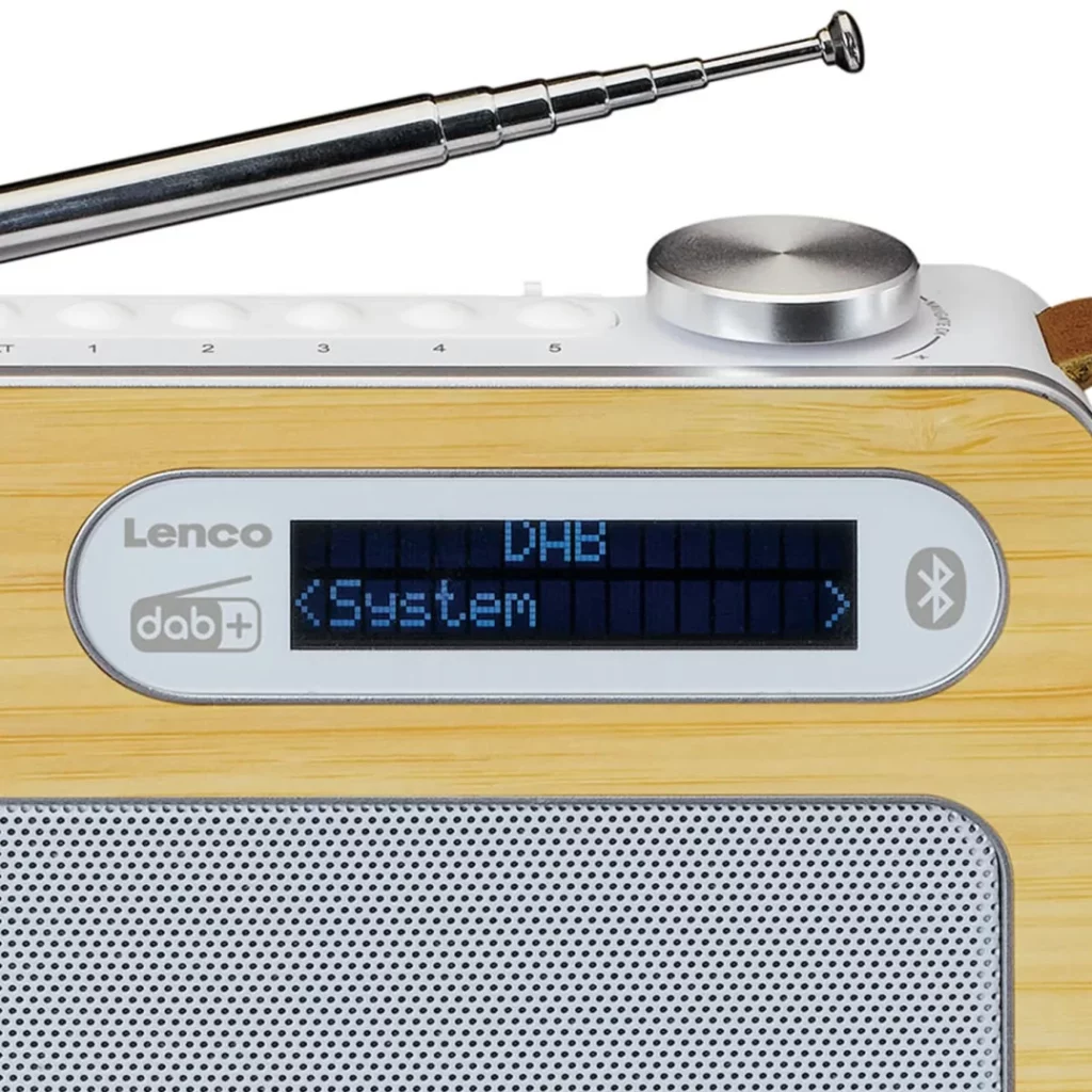 Портативное FM-радиo Lenco PDR-040BAMBOOWH