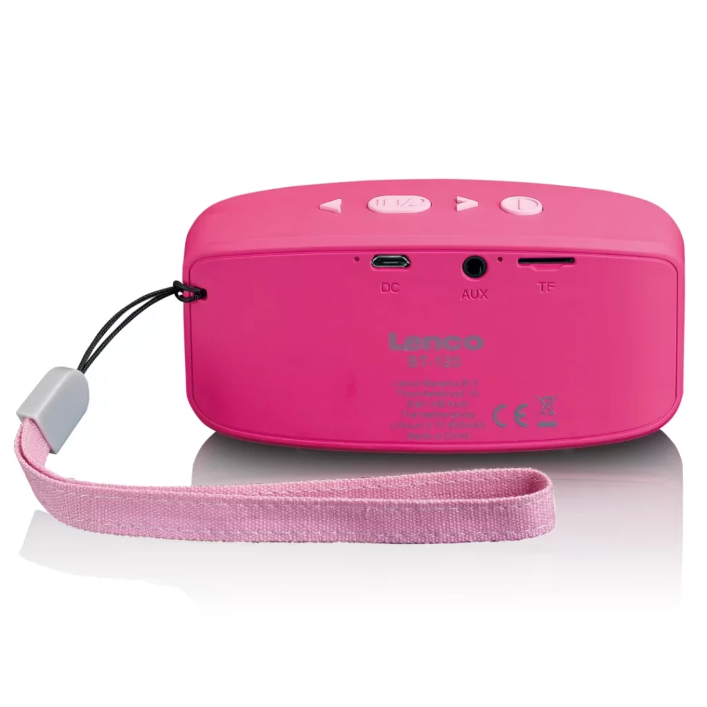 Портативная колонка Lenco BT-120 Pink