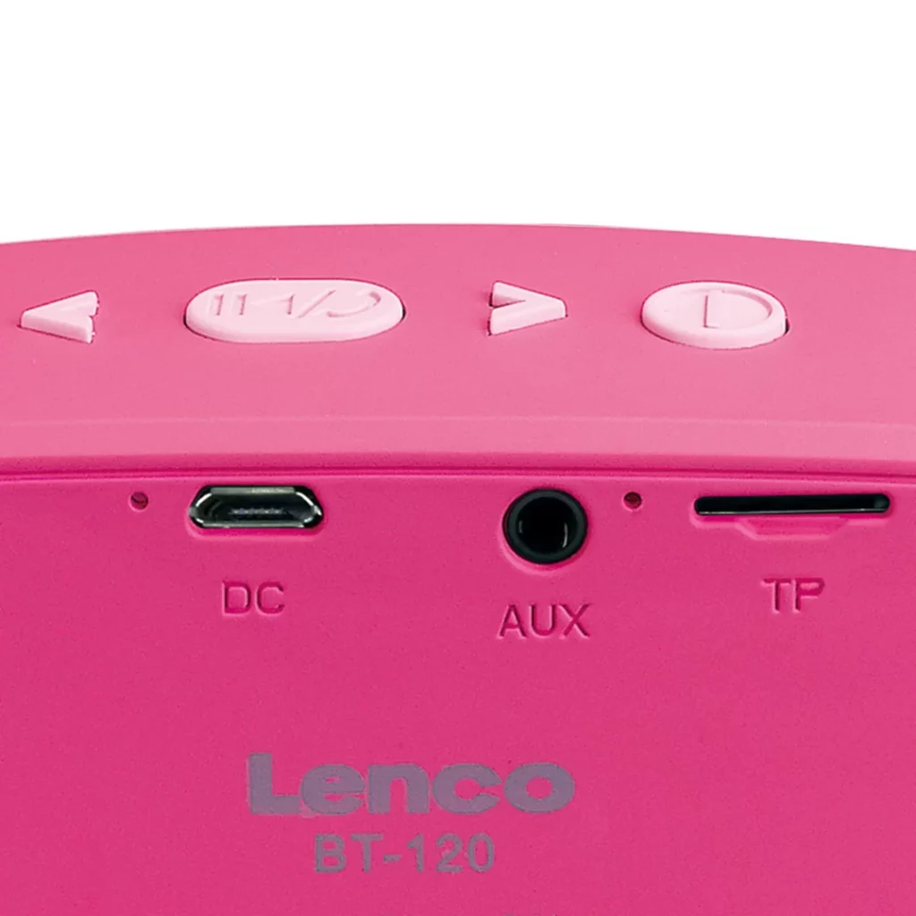 Портативная колонка Lenco BT-120 Pink