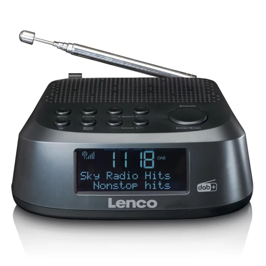 FM-радио, будильник Lenco CR-605BK