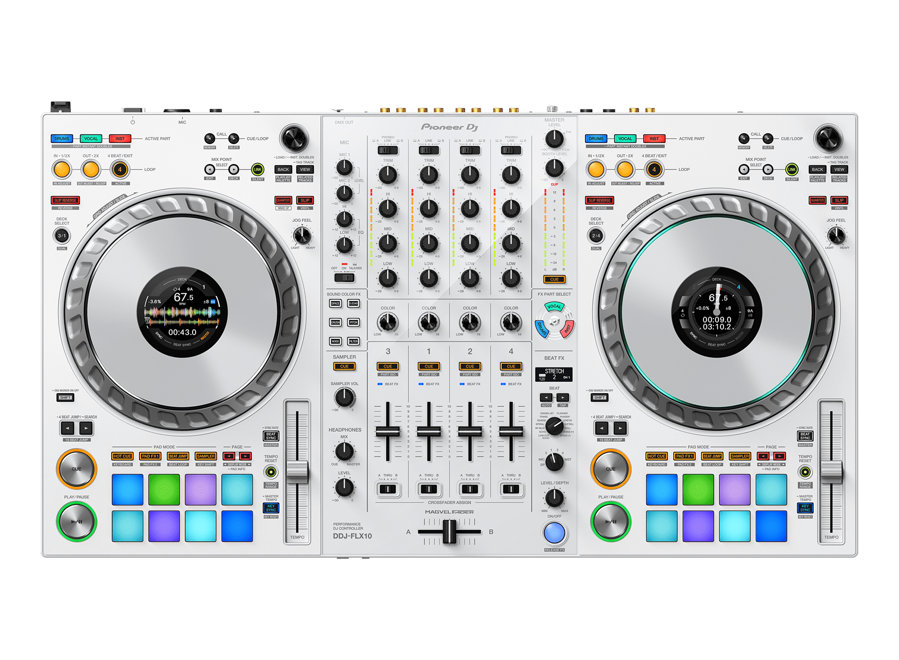 DJ-контроллер Pioneer DJ DDJ-FLX10 White