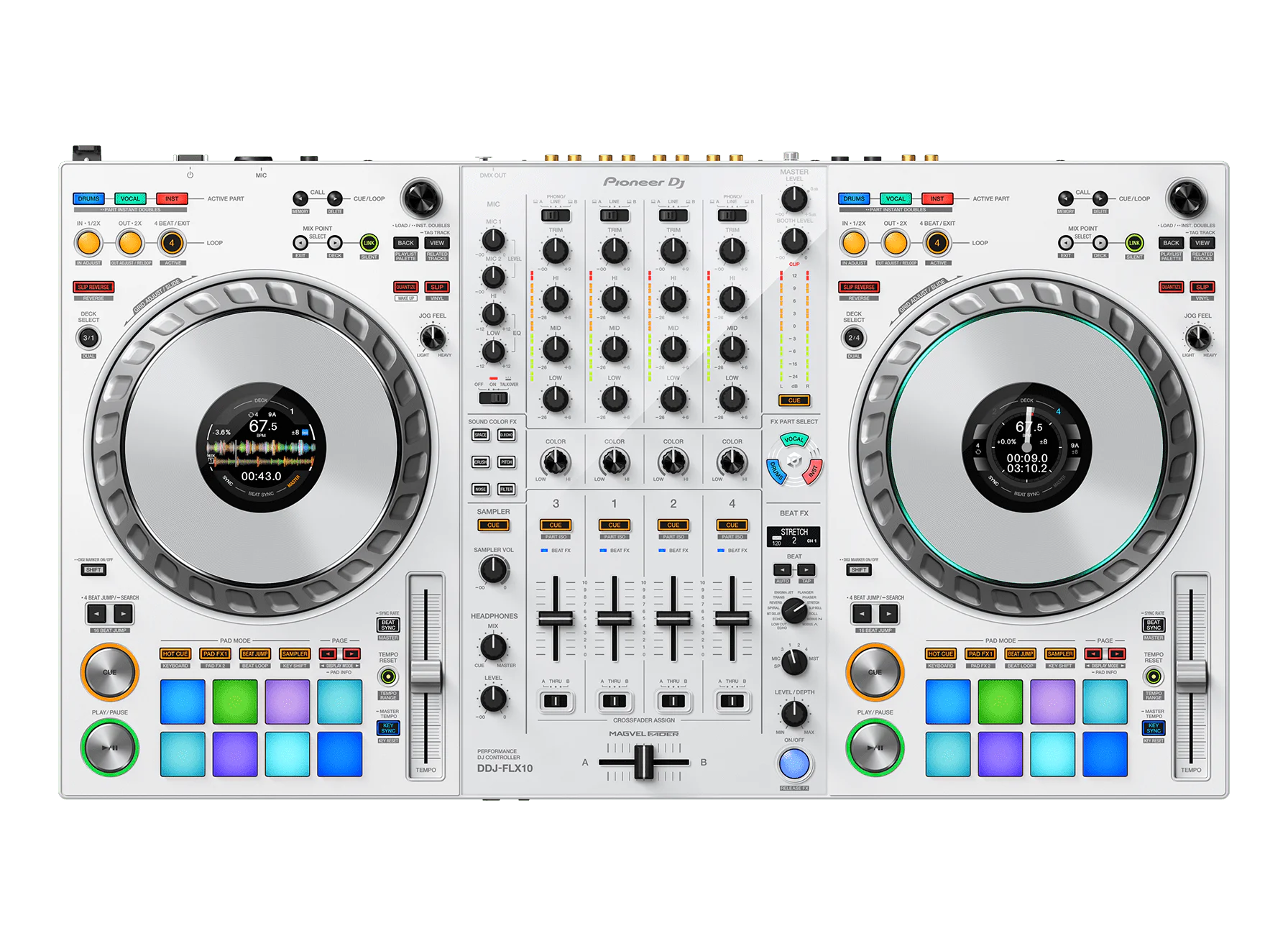 DJ-контроллер Pioneer DJ DDJ-FLX10 White