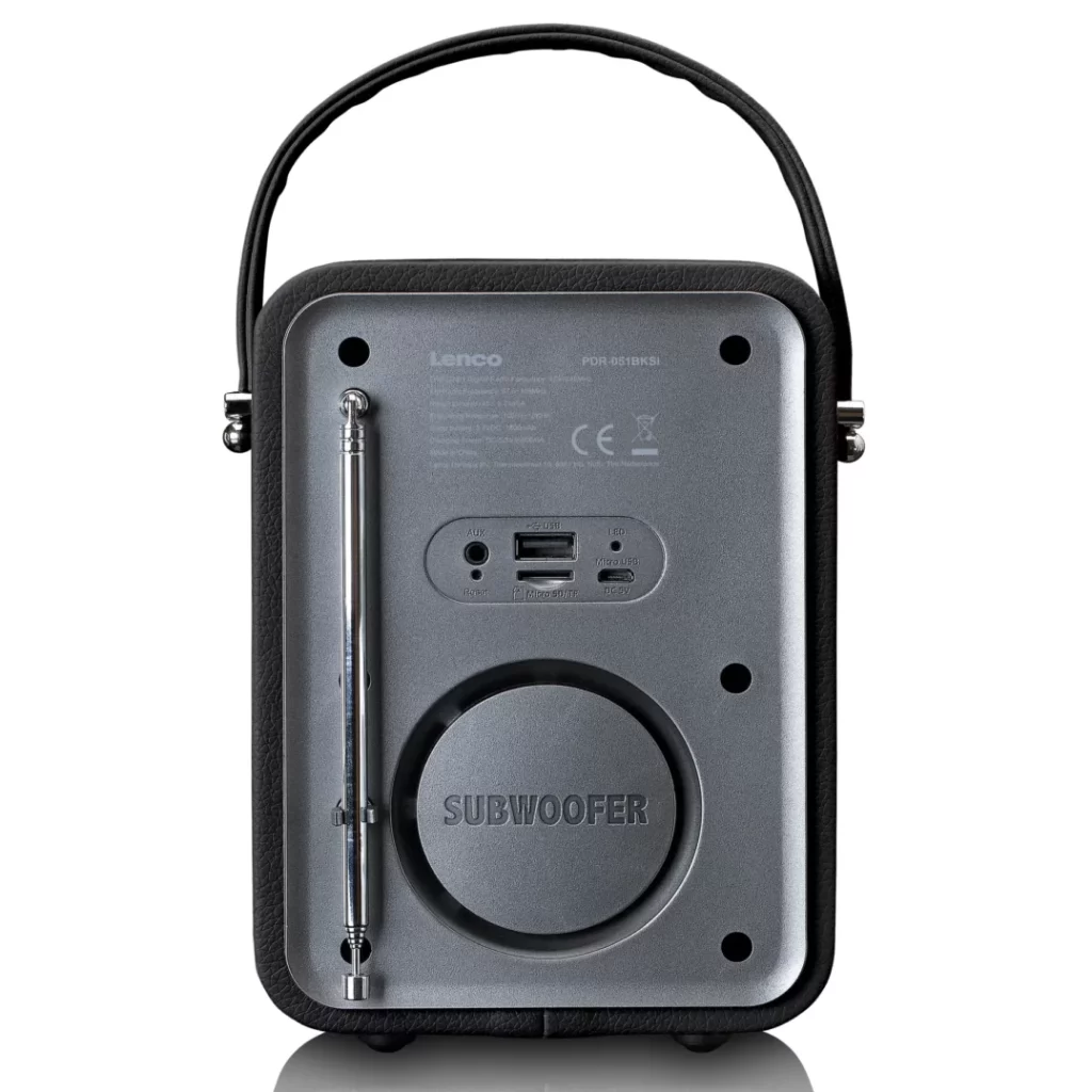 Портативное FM-радиo Lenco PDR-051BKSI