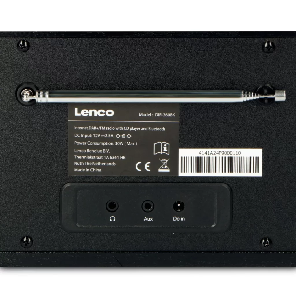 Музыкальный центр Lenco DIR-260BK