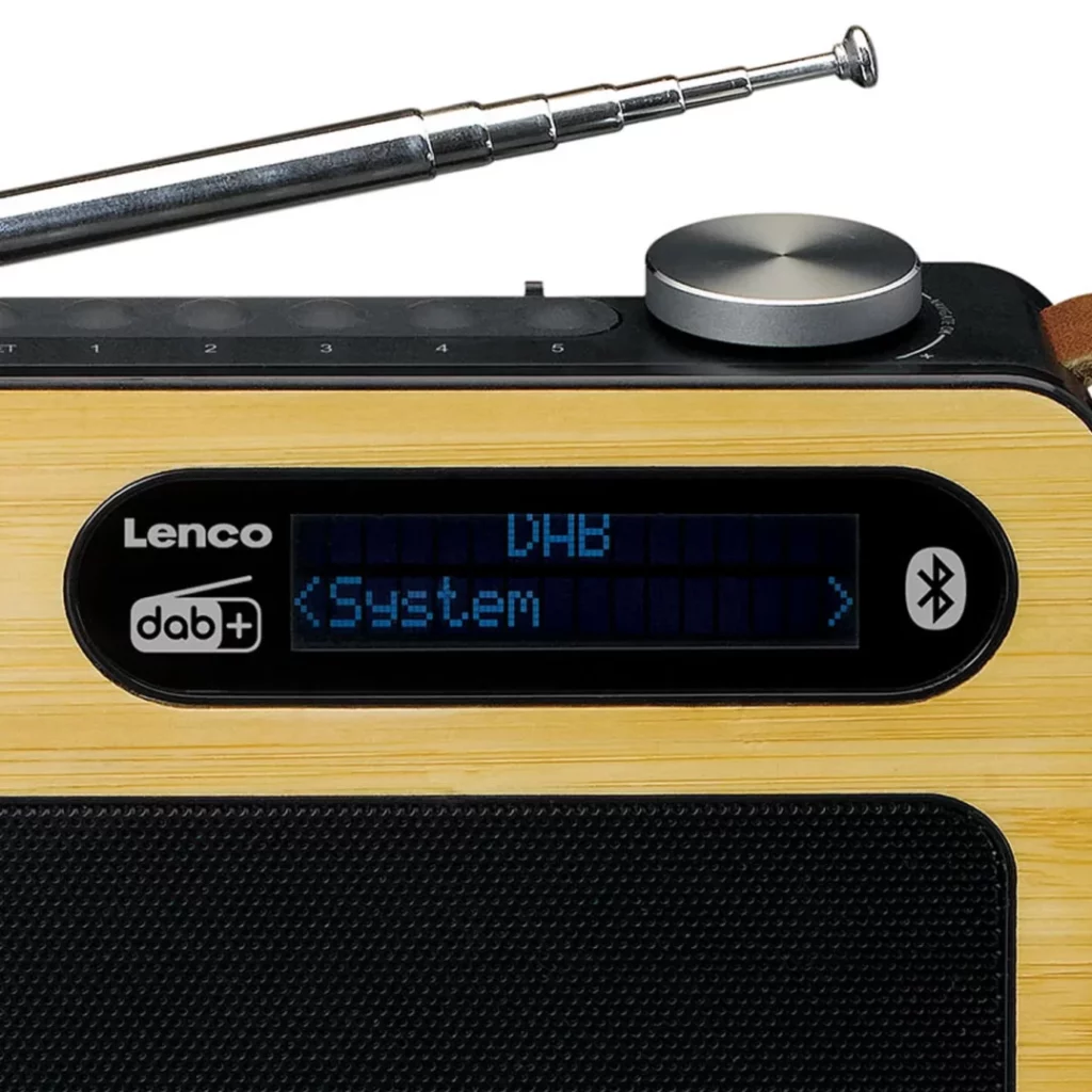 Портативное FM-радиo Lenco PDR-040BAMBOOBK