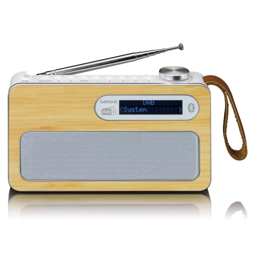 Портативное FM-радиo Lenco PDR-040BAMBOOWH