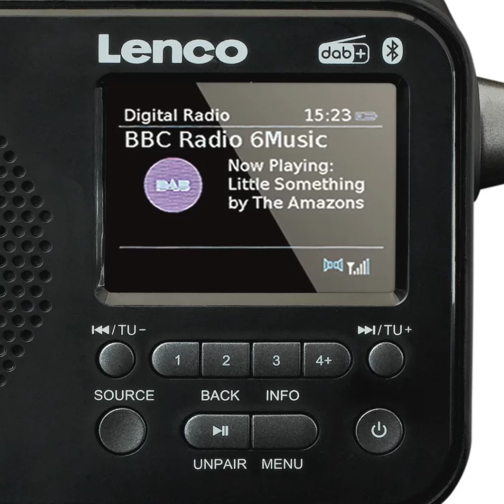Портативное FM-радиo Lenco PDR-035BK