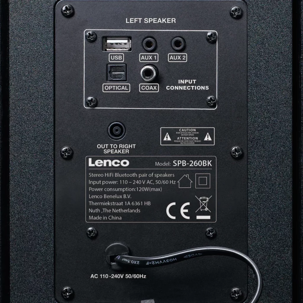 Акустическая система Lenco SPB-260BK
