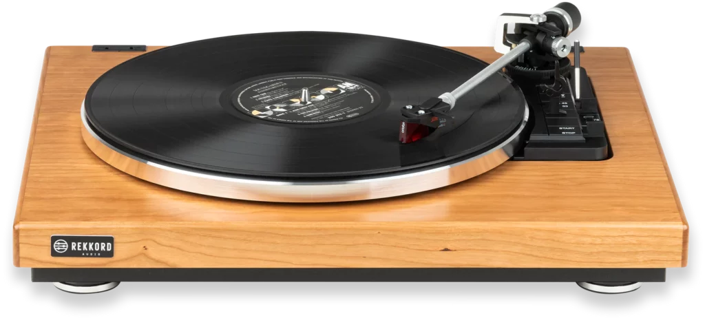 Проигрыватель винила REKKORD Audio F400 Cherry Wood Veneer (2M Red)