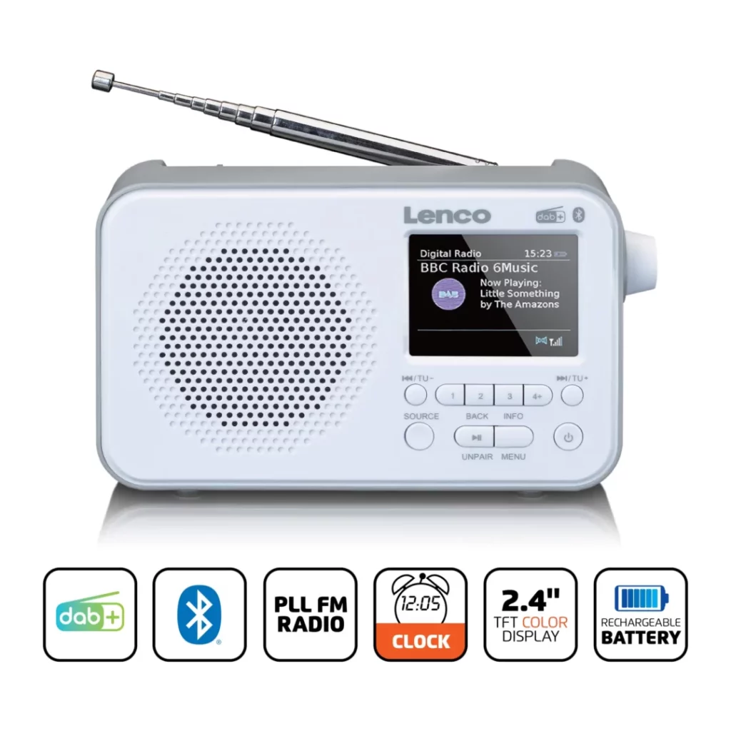 Портативное FM-радиo Lenco PDR-036WH