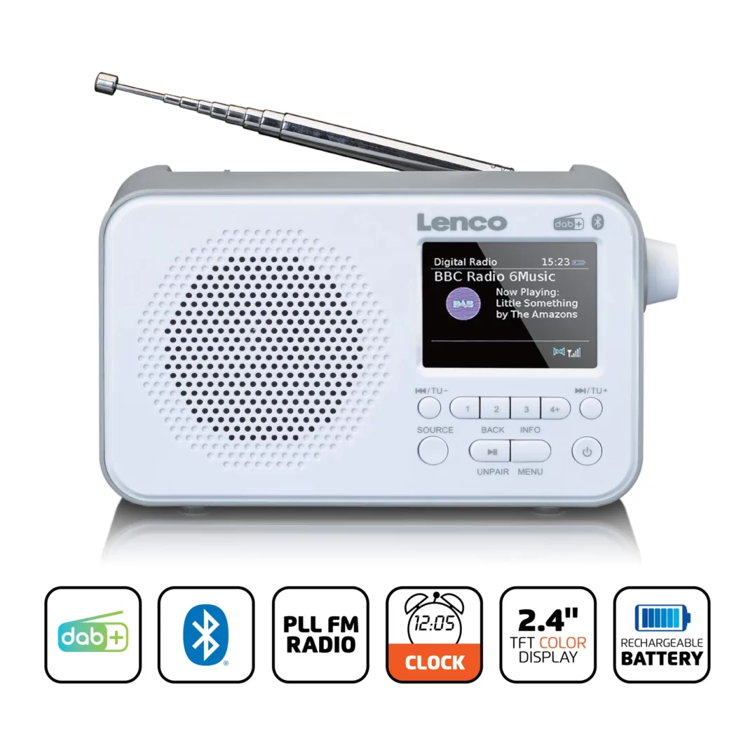 Портативное FM-радиo Lenco PDR-036WH