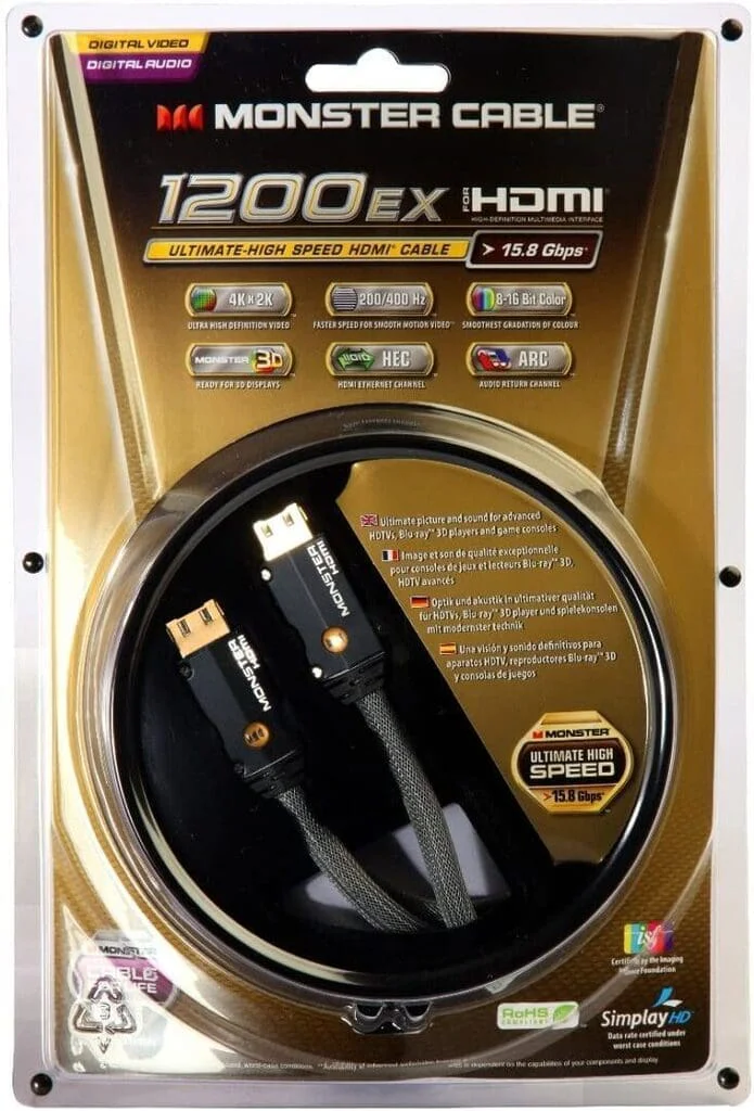 HDMI кабель Monster Cable 1200HDEX-1M, 1 метр (Art. No. 140472)