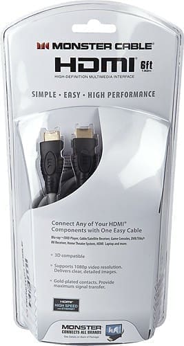 HDMI кабель MONSTER CABLE JHIU BFB6 (1.82м) (Art. No. 122508)