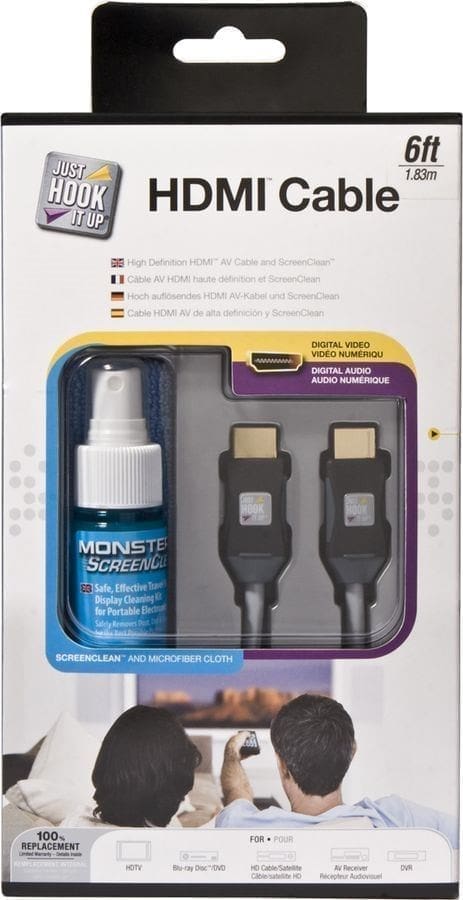 HDMI кабель MONSTER CABLE JHIU CLN HDMI-6  (1.82м) (Art. No. 132628)