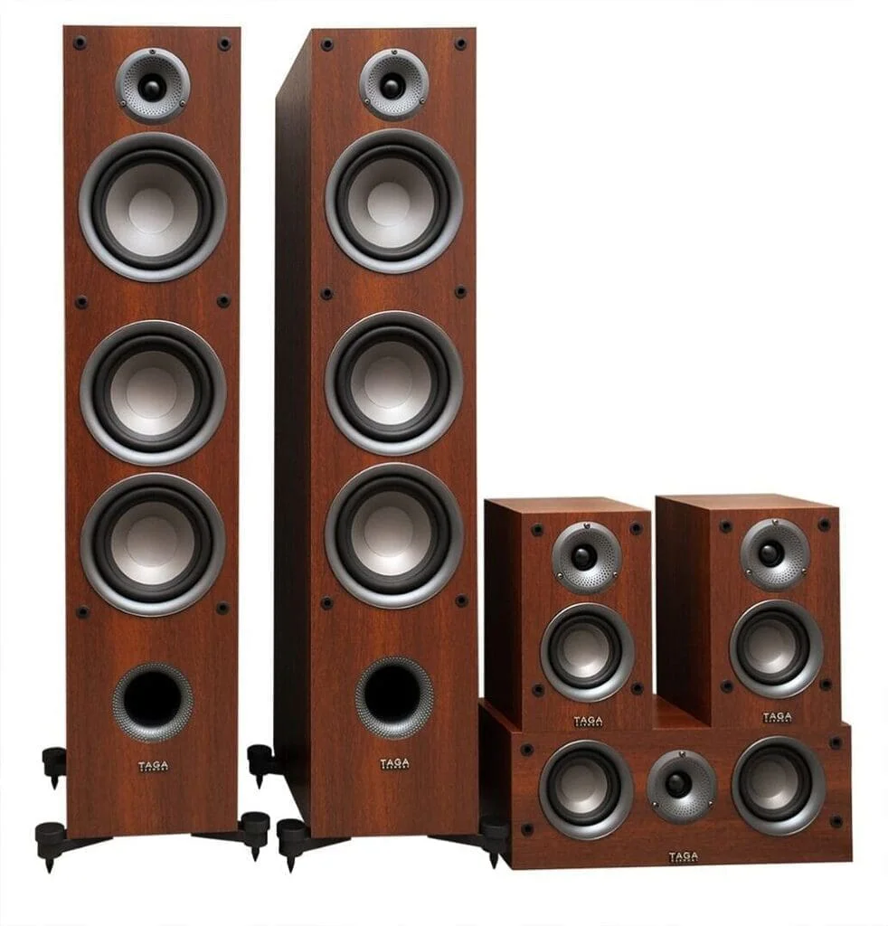 Комплект акустики 5.0 Taga Harmony TAV-607F+C+S Walnut