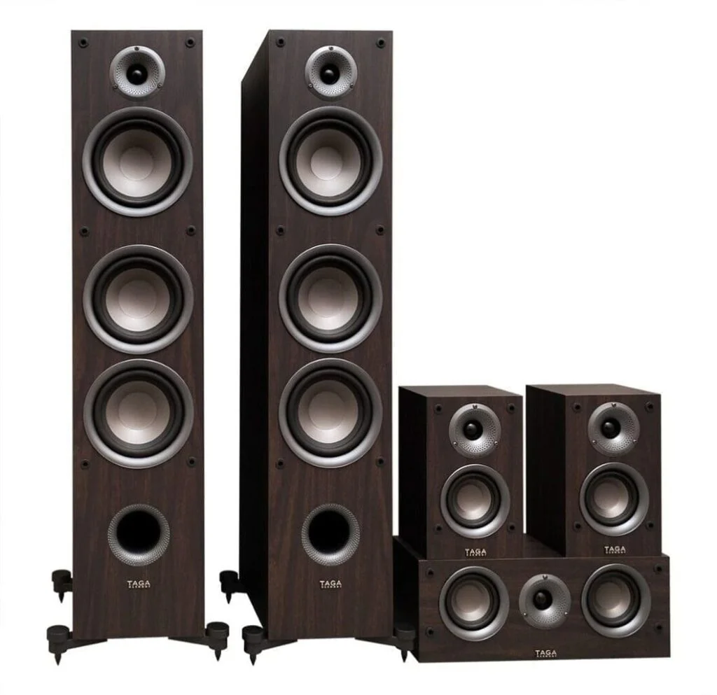 Комплект акустики 5.0 Taga Harmony TAV-607F+C+S Wenge