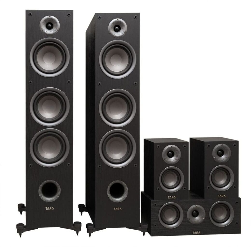 Комплект акустики 5.0 Taga Harmony TAV-607F+C+S Black