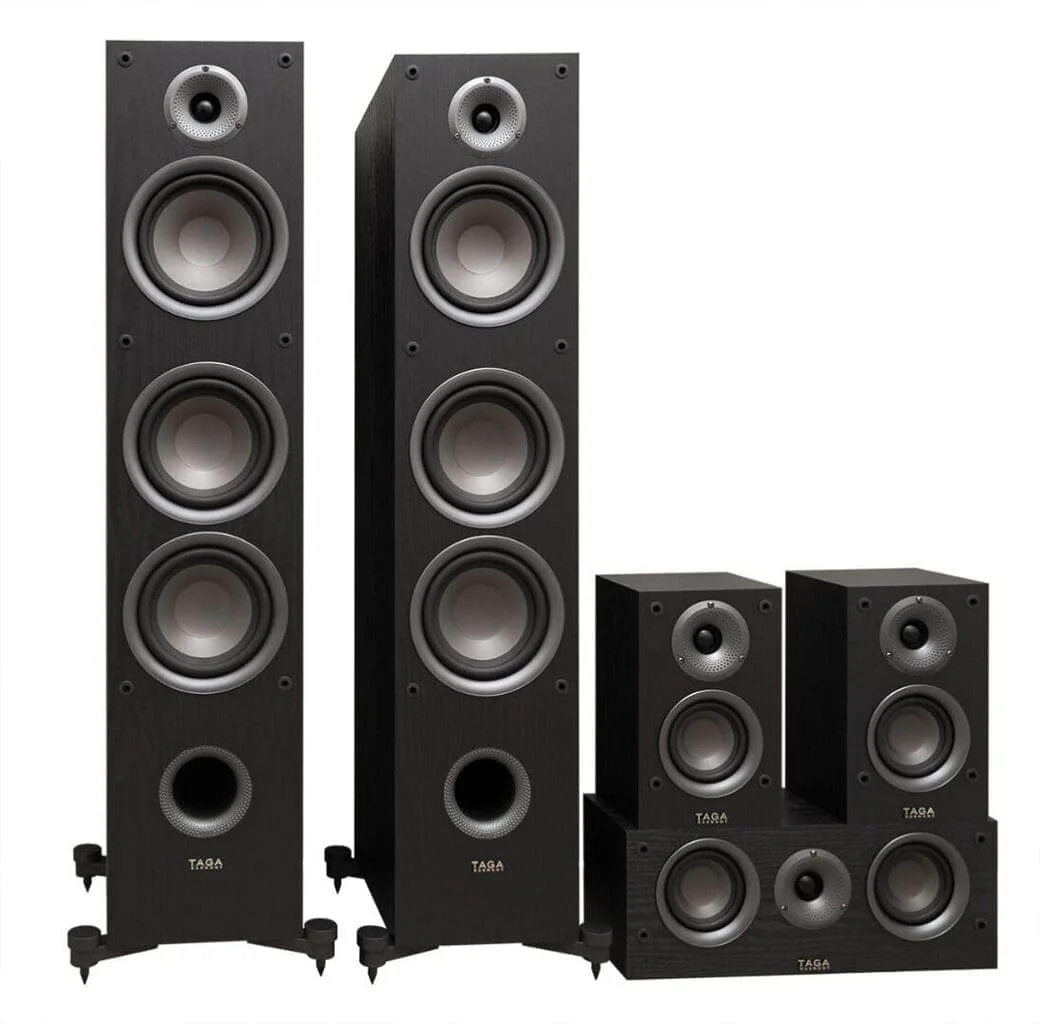 Комплект акустики 5.0 Taga Harmony TAV-607F+C+S Black