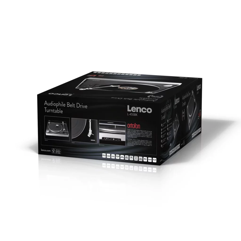 Виниловый проигрыватель Lenco L-455BK