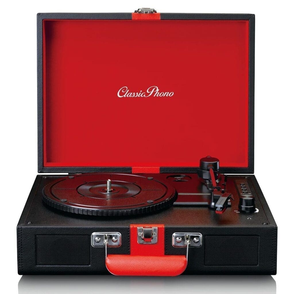 Виниловый проигрыватель Lenco CLASSIC PHONO TT-110BKRD