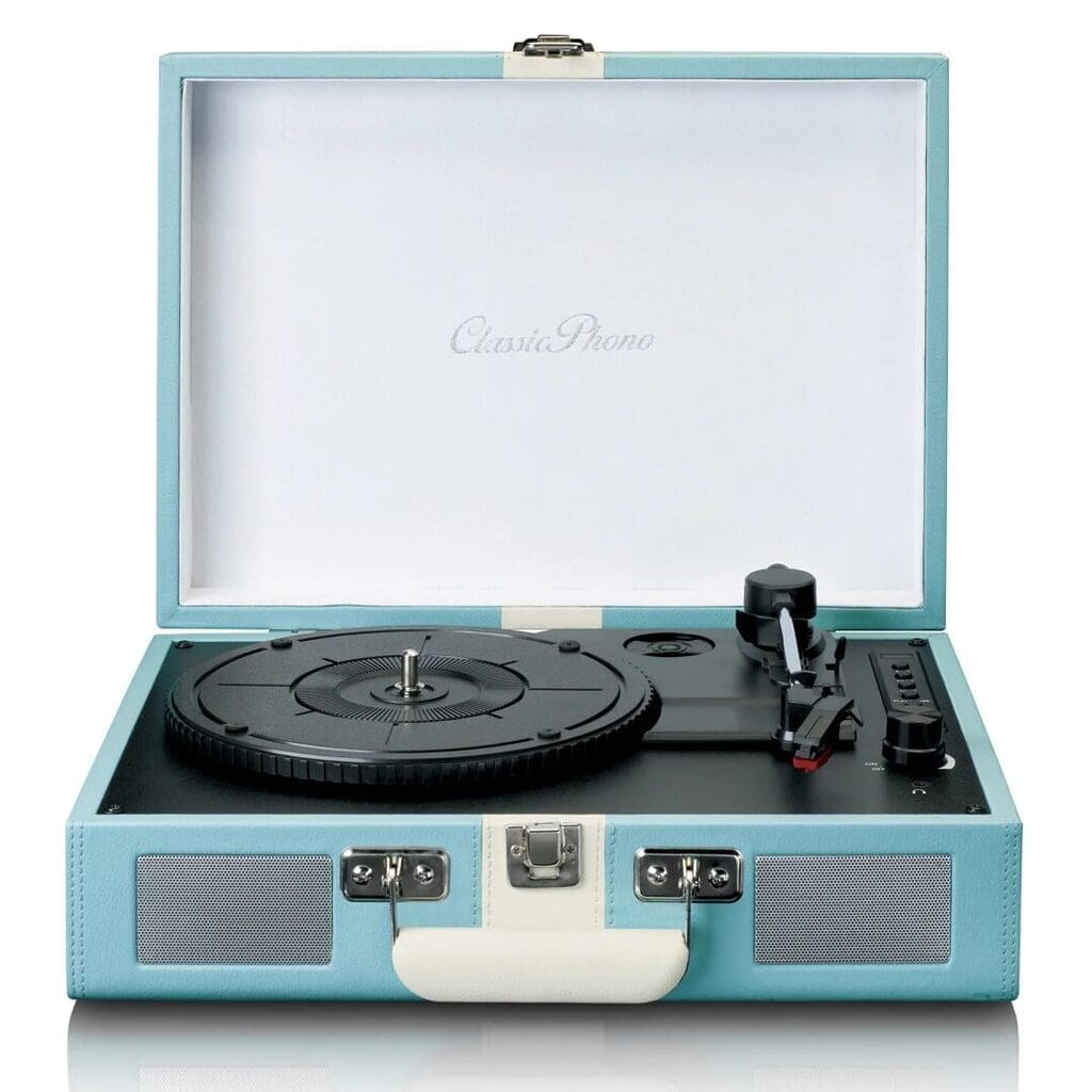 Виниловый проигрыватель Lenco CLASSIC PHONO TT-110BUWH