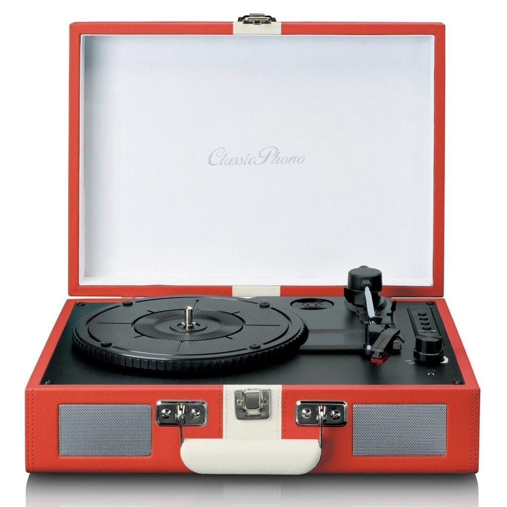 Виниловый проигрыватель Lenco CLASSIC PHONO TT-110RDWH