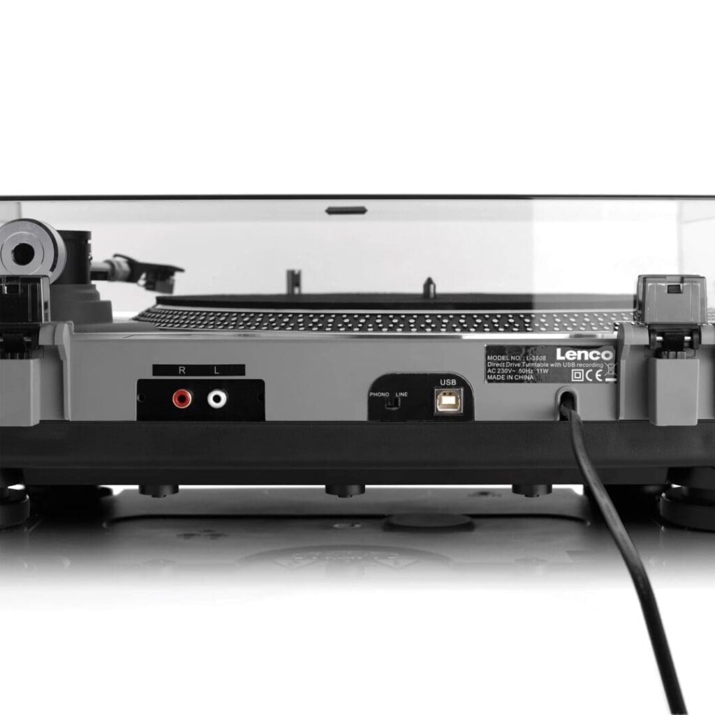 Виниловый проигрыватель Lenco L-3808 MATT GREY