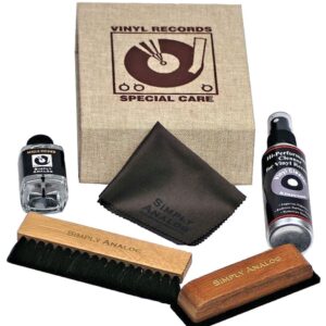 Набор для чистки винила Simply Analog Vinyl Record Cleaning Boxset De Luxe коричневый