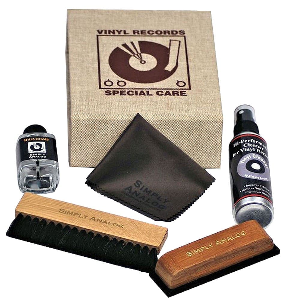 Набор для чистки винила Simply Analog Vinyl Record Cleaning Boxset De Luxe коричневый