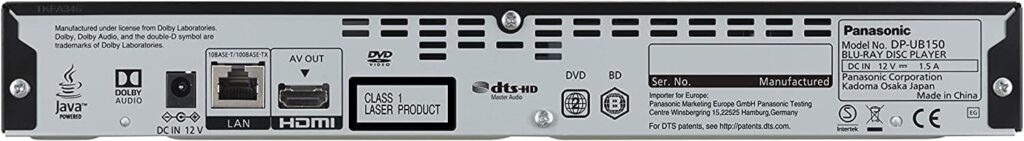 Blu-ray-плеер Panasonic DP-UB150EG-K