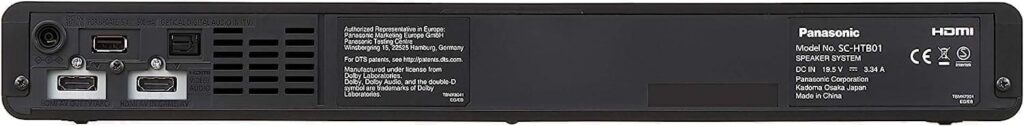 Cаундбар Panasonic SC-HTB01EGFF