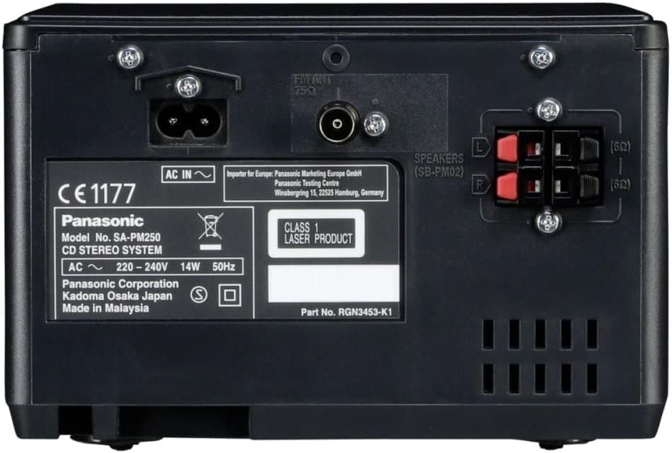 Музыкальный центр Panasonic SC-PM250EG-K