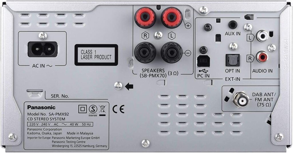Музыкальный центр Panasonic SC-PMX92EG-S