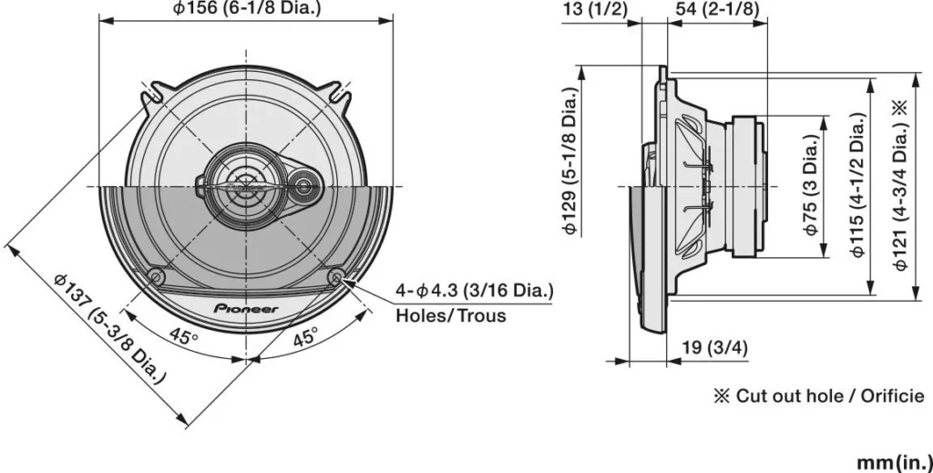 Автоакустика Pioneer TS-A1371F