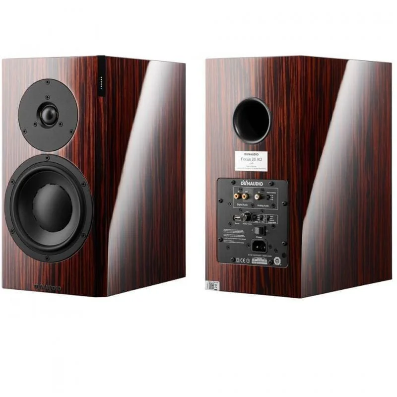 Полочная активная акустика Dynaudio Focus 20 XD Rosewood Dark High Gloss