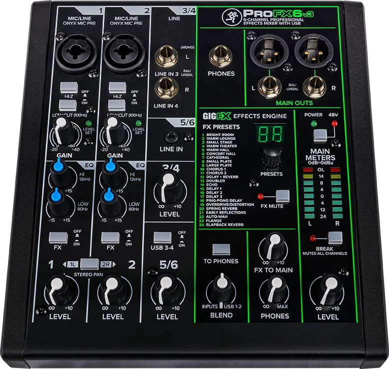 Микшерный пульт Mackie ProFX6v3+ (plus)