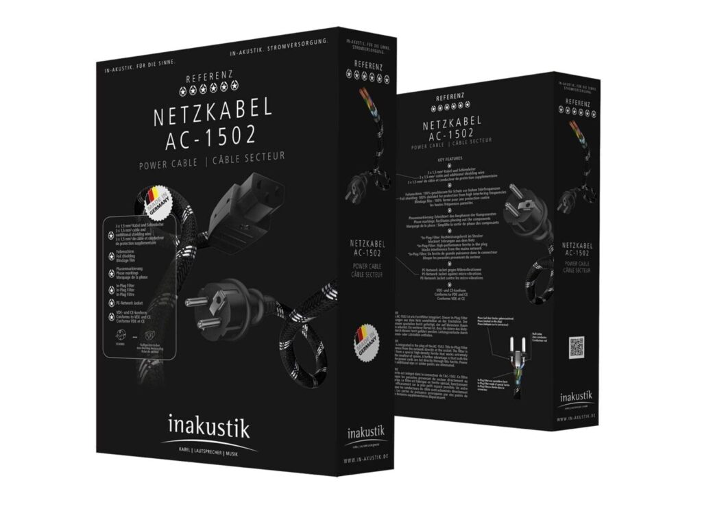 Сетевой кабель In-Akustik Referenz Mains Cable AC-1502 1.5m