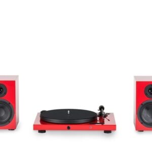 Виниловый проигрыватель Pro-Ject Juke Box E HiFi Set Red