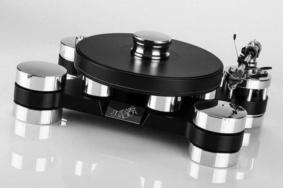 Виниловый проигрыватель Transrotor DARK STAR SILVER SHADOW, Transrotor TRA9 Chrom, MC — Transrotor Figaro, Konstant M1 Reference
