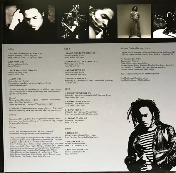 Lenny Kravitz — Greatest Hits — 2LP