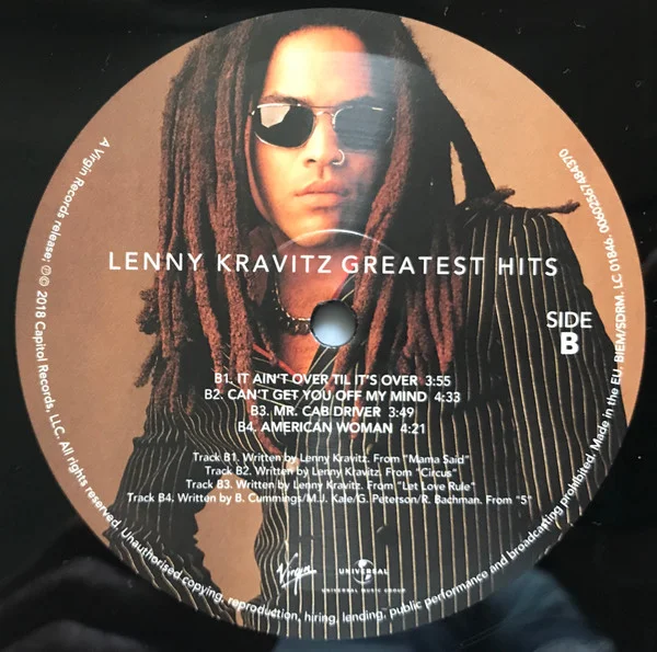 Lenny Kravitz — Greatest Hits — 2LP