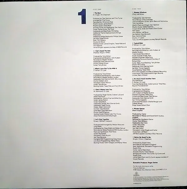 Tina Turner — Simply The Best 2LP