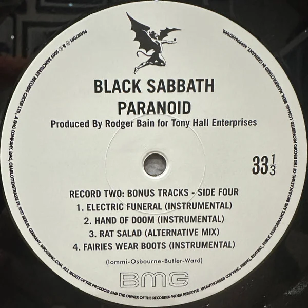 Black Sabbath – Paranoid (Deluxe) — 2LP