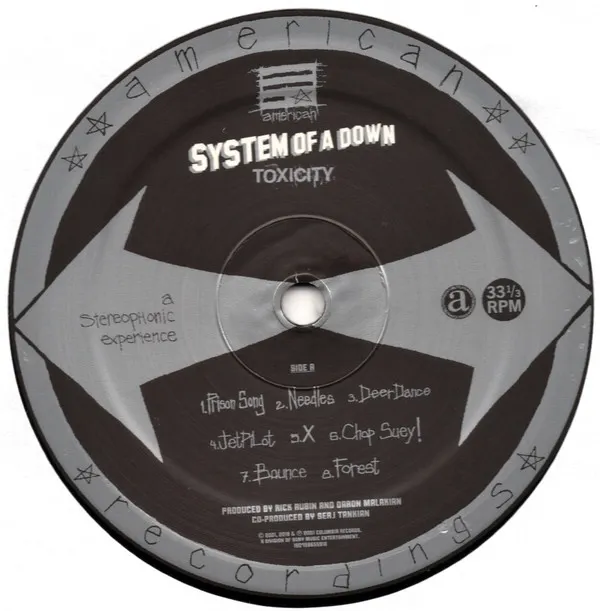 System Of A Down — Toxicity LP
