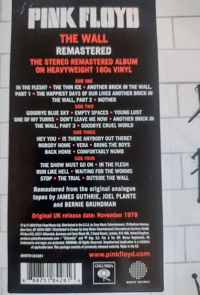 Pink Floyd – The Wall — 2LP