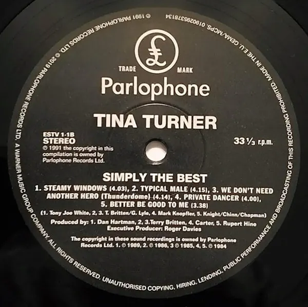 Tina Turner — Simply The Best 2LP