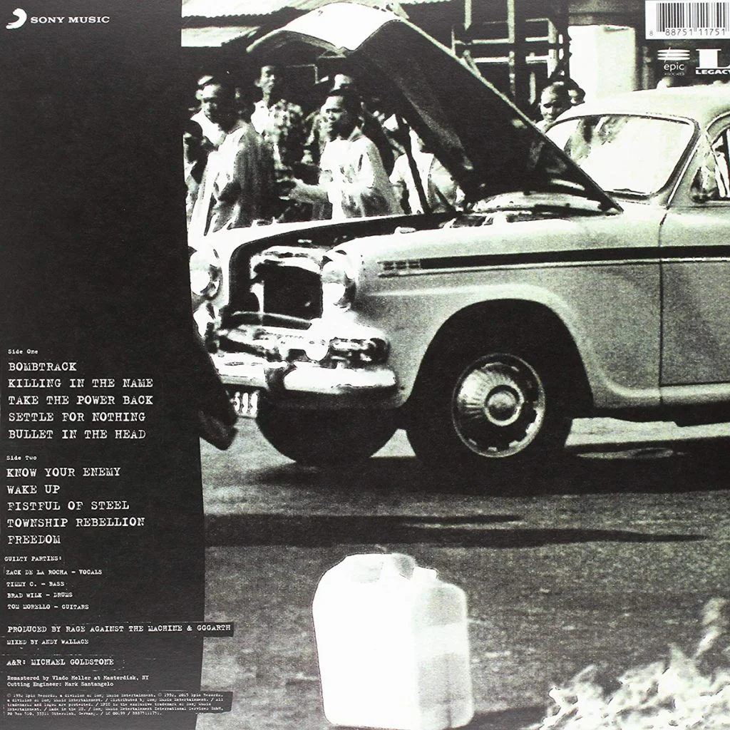 Rage Against The Machine — Rage Against The Machine LP