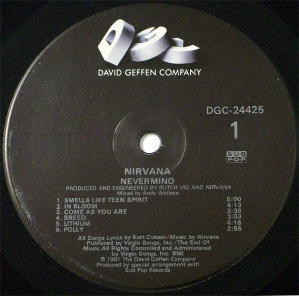 Nirvana — Nevermind LP