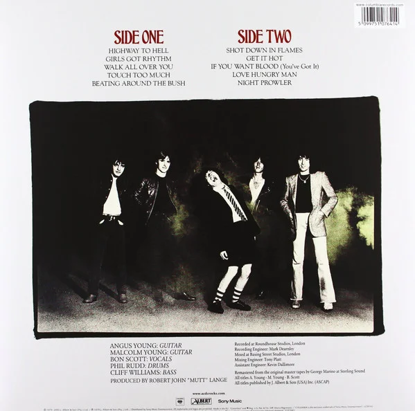 AC/DC – Highway To Hell LP