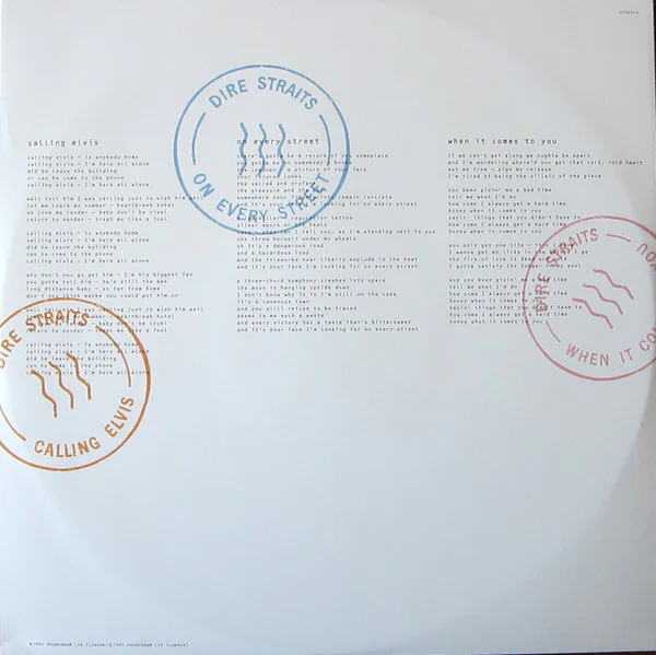 Dire Straits — On Every Street 2LP